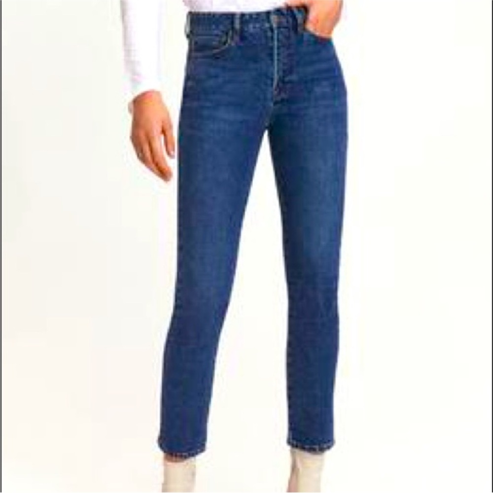 Something Navy Straight Leg Blue Women's Jeans size 4